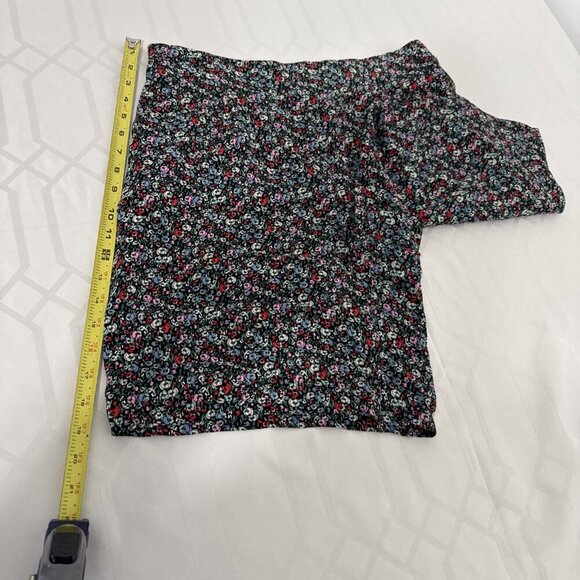 LOFT Size L Fluid Pull On Shorts Floral Print High Rise Pockets NWT - Picture 9 of 12